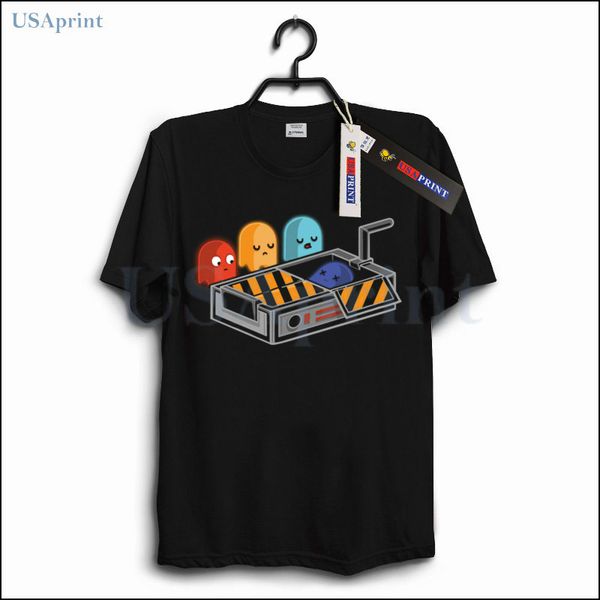 

usaprint t shirt fashion men ghost print funny clothing male cotton casual tee short sleeve camisetas fitness bodybuilding, White;black