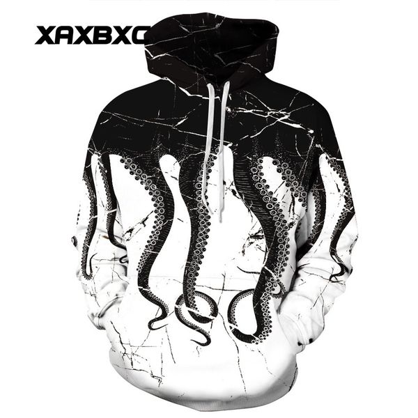 

2018 new 296 black white ukiyoe skull printed women jacket hooded femme sweatshirt casual loose men pocket hoodies coat