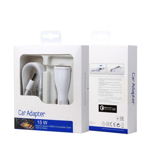 

Автомобильное зарядное устройство 1.5 м 5FT QC 3.0 Micro usb кабель быстрый адаптивный QC 2.0