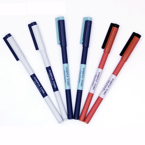 

3pcs/lot superior quality gel pen black & blue ink 0.35mm good writing gel pen promotional gift stationery school office supply