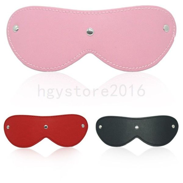 Bondage PU Leder Augenmaske Soft Set Augenbinde Flirting Spiel Kinky Werkzeug Zurückhaltung Patch # R56