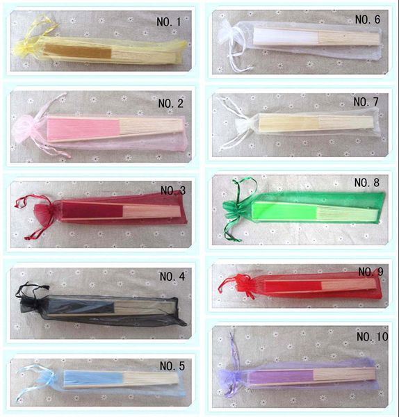 

organza fabric pouch for hand fans gift bag pouch with drawstring (fan not included