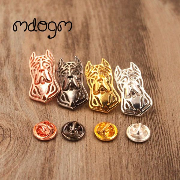 

mdogm 2018 cane corso brooches and pins wholesale suit cute jewelry funny metal small father collar badges for male men b078, Gray