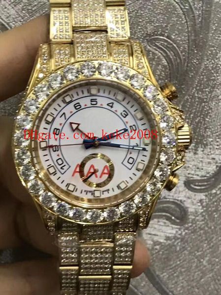 

Роскошные хорошие часы Юм 44мм 116680 116688 116689 полный безель / люнет с бриллиатами брас