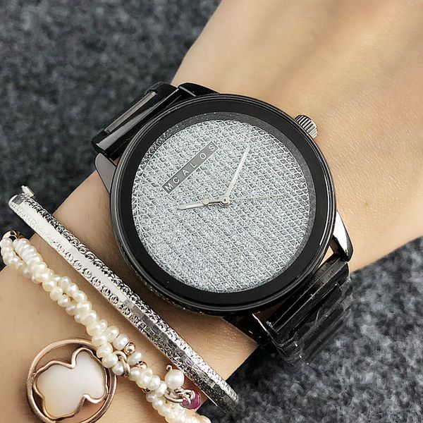 

wrist women's style metal steel girl design brand m46 band fashion m watch quartz bbbic, Slivery;brown