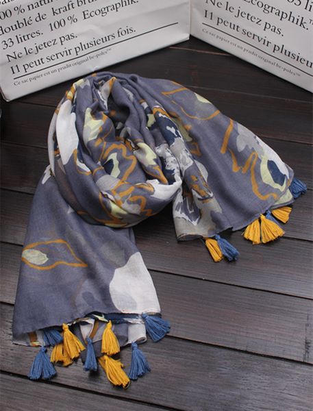 

flower new cotton retro ink scarf pattern printing the style and linen shawl fashion wild beach sunscreen chinese evovk, White;black