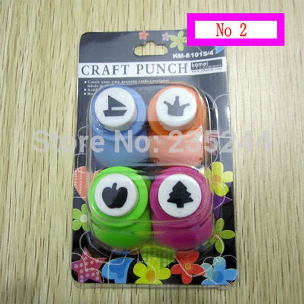 

4pcs/card craft punch set for greeting card handmade scrapbooking pucher diy hole punch theme puncher kits