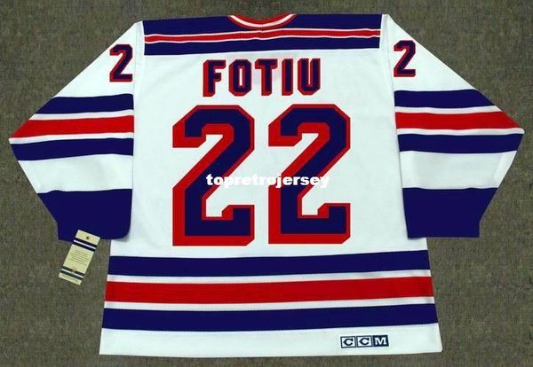 

wholesale mens nick fotiu new york rangers 1982 ccm vintage home retro hockey jersey, Black;red