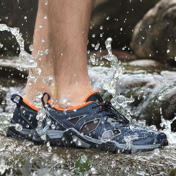 

outdoor sport hiking shoes tactical shoes for men lightweight walking boots upstream shoes for summer big s, Black