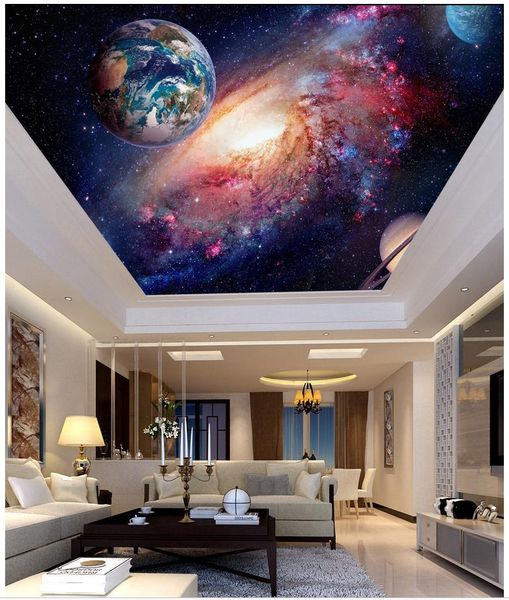 3d Wallpaper Custom Photo Ceiling Mural Wallpaper Starry Milky Way