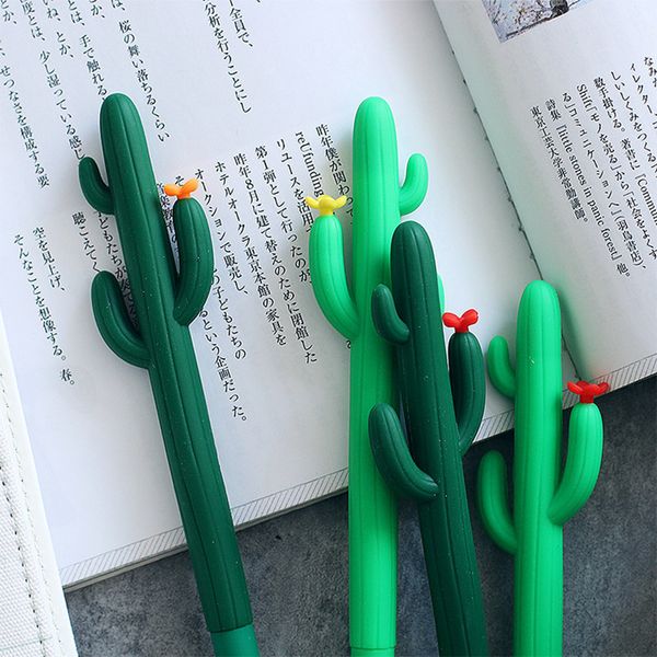 

cactus gel pen creative caneta kawaii canetas lapices escritorio kalem stylo boligrafo pens school supplies papelaria