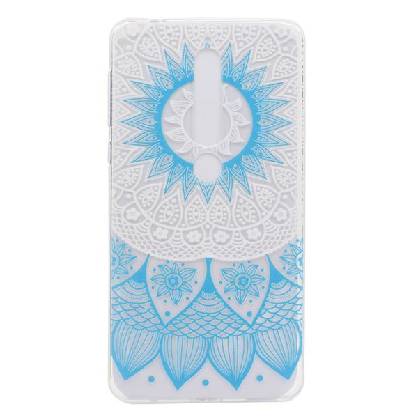 

прозрачный тпу чехол для nokia 6 2018 / nokia 7 plus case цвет украшения башня велосипед бабочка девушка дизайн телефон случаях