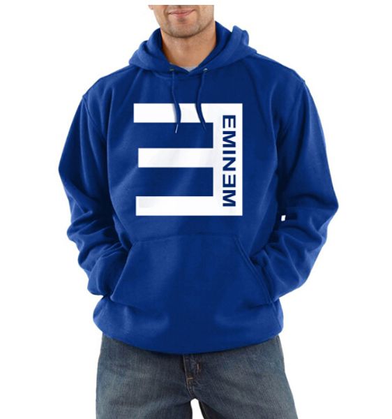 

Eminem Printed Warm Pullover Hoodies Mens Fashion Street Hooded Pullover Casual Sportswear Solid Color Long Sleeved Sweatshirt Tops
