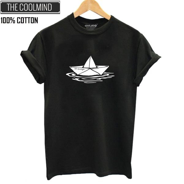 

coolmind qi0247b 100% cotton cool o-neck men t shirt summer loose female tshirt fashion cool t-shirt tee shirts, White