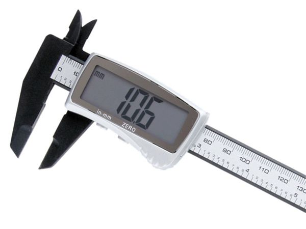 Freeshipping Digital Paquímetro 0-150mm / 0.1mm Calibre mm / inch Big Display LCD Digital Vernier Caliper Measure Tools