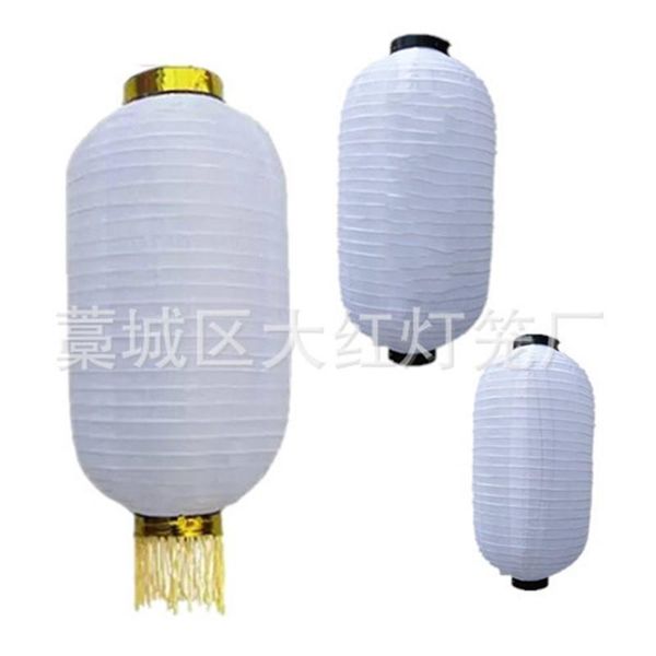 

winter gourd lantern hanging for home decorate handmade fashion style light silk fabric foldable lamp white paper design 6 5dh4 zz
