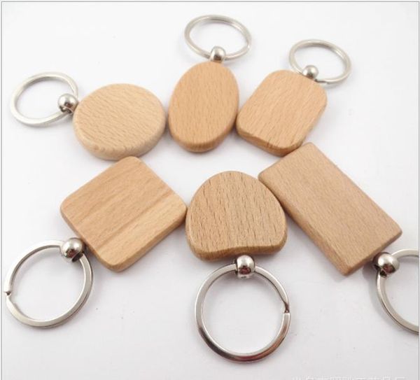 

wood key buckle, spot wooden small pendant, beech key chain, Silver