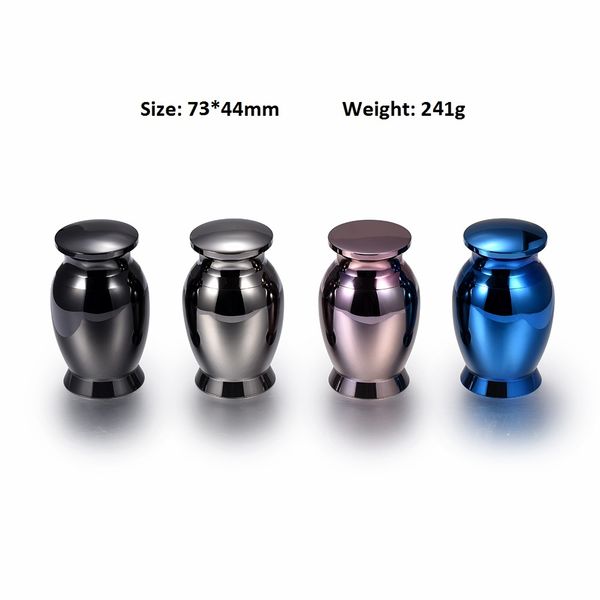 

large pet human highly polished cremation urns black gun blue coffee gold color stainless steel urn cremation ashes urn, Silver