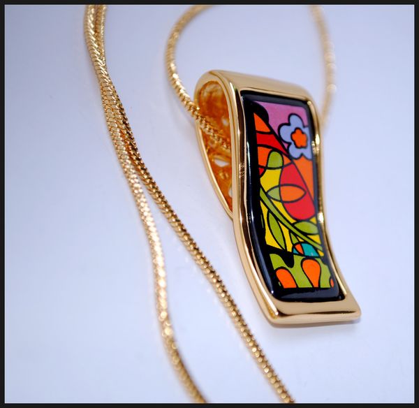 

classic 18k gold-plated dream garde series necklacesenamel necklaces for women "s" shape pendant necklaces necklace for gift, Silver