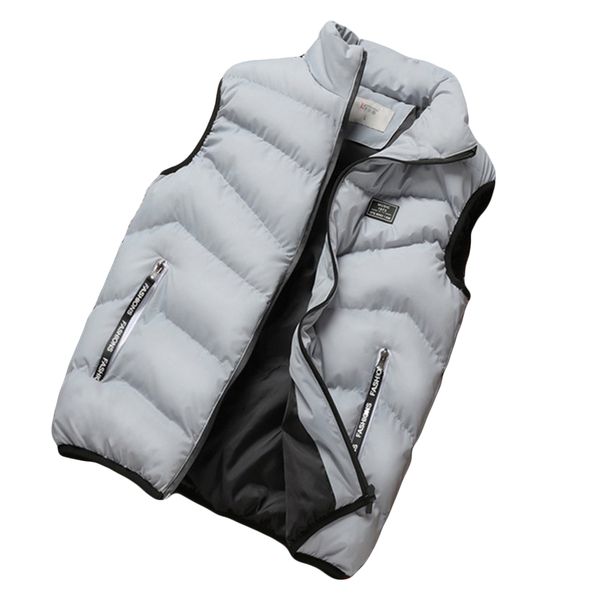 

yjsfg house fashion men's warm tank sleeveless thicken vest winter jackets waistcoat autumn casual winter plus size coats, Black;white
