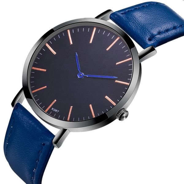 

brand new fashion business men watches design leather band analog quartz wrist watch relogio masculino saat gift, Slivery;brown