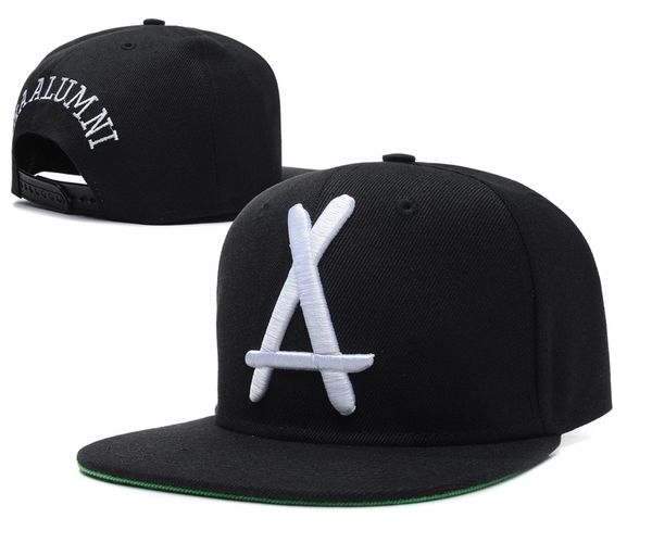 

tha brand new style adjustable snap alumni a sport men snapback letter hip women hop hats baseball caps caps for white back foskw, White;black