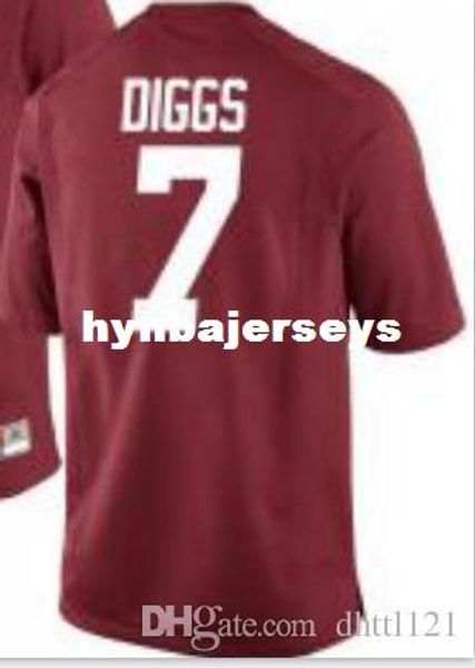 

men #7 white red trevon diggs alabama crimson tide alumni jersey stitched football jerseys, Black;red