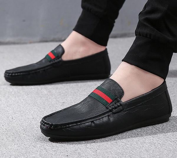 casual black leather shoes mens