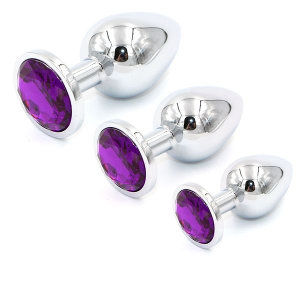 Metal butt plug set