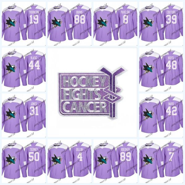 

Womens 19 Joe Thornton Purple Fights Cancer Practice Jerseys San Jose Sharks 8 Joe Pavelski 88 Brent Burns 39 Logan Couture Hockey Jerseys