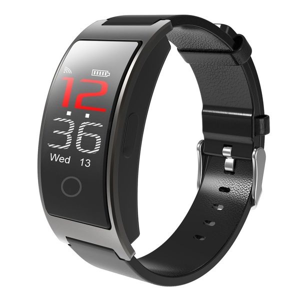 

color screen ck11c smartband ip67 waterproof bluetooth smart bracelet sports pedometer fashion heart rate monitor watch, Slivery;brown