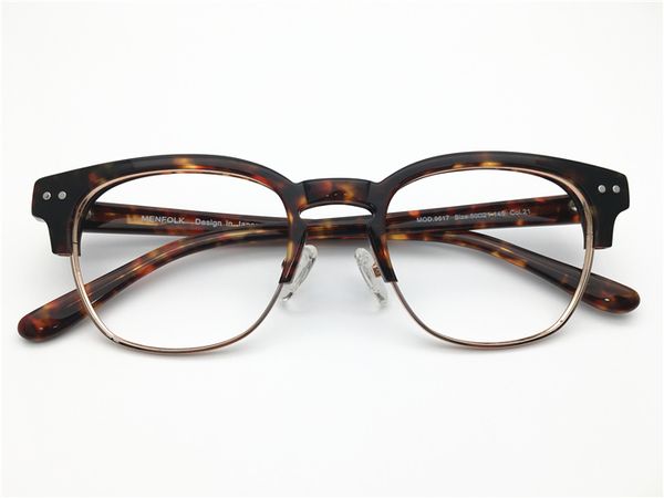 

round retro vintage half rimles men optical frame spectacle frame optical clear prescription lenses spring hinge oculos, Silver