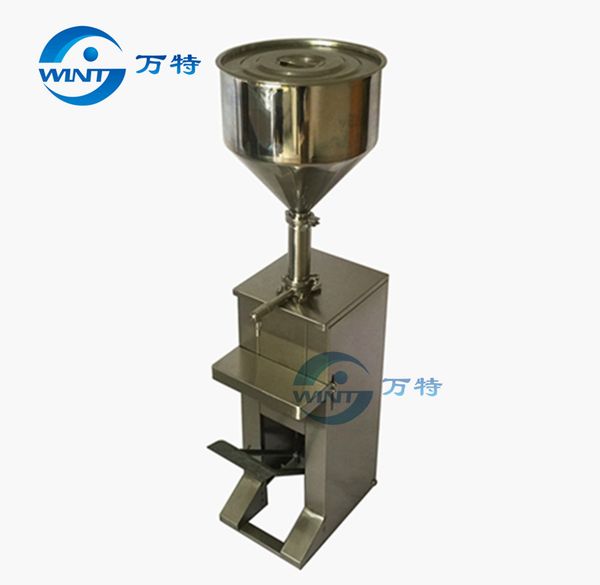 

economic pedal cream liquid piston filling machinery foot handle for high vicosity paste filler,beverage packaging equipment