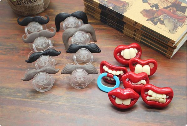 

cute funny teeth beard mustache baby pacifier orthodontic dummy infant nipples silica gel infant pacifier 42802
