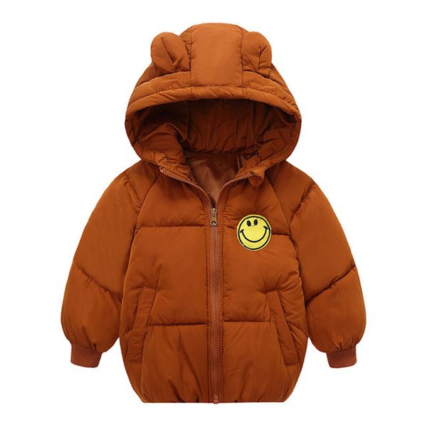 

rlyaeiz toddler 2018 autumn winter jackets for girls boys casual kids warm ear hooded cotton-padded overcoat children's coat, Blue;gray