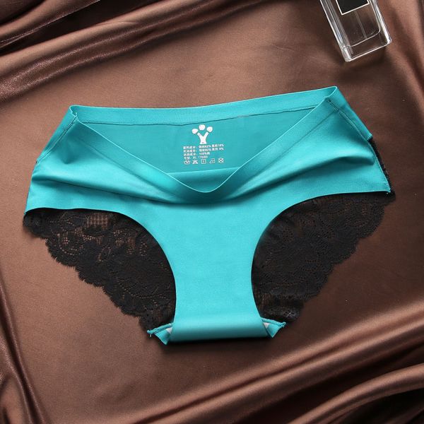

seamless traceless panties luxurious stitching lace smooth women underwear calcinha lingerie knickers briefs, Black;pink