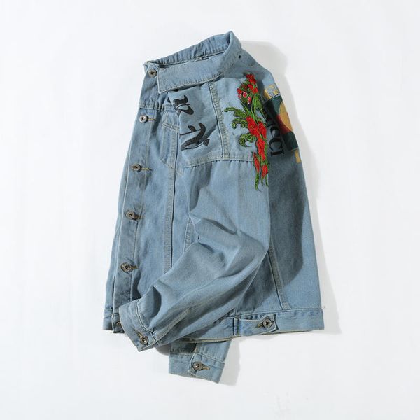 

men's designer denim jacket hoodie spring antumn motorcycle causal men and women brand denim hoodie luxury style denim jacket, Black;brown