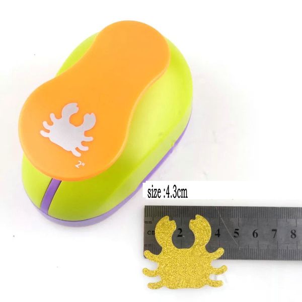 

1.5cm 4.3cm crab shape craft punch children manual diy hole punches cortador de papel de scrapbook eva foam punch paper punches