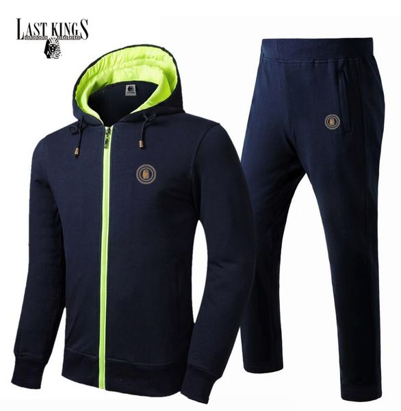 

u77u807 fashion style lask king tracksuits men zipper sweat suit outdoor hip hop clothing casual sportswear,ing, Gray