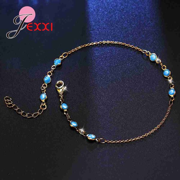 

jexxi women femme bijoux wedding engagement anniversary jewelry 925 sterling silver bracelet eternity bague charms gift, Black