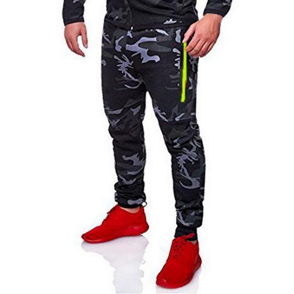 

vertvie 2018 men pants hip hop harem jogger pants 2018 male trousers leisure jogger patchwork camouflage running pant sweatpants, Black;blue
