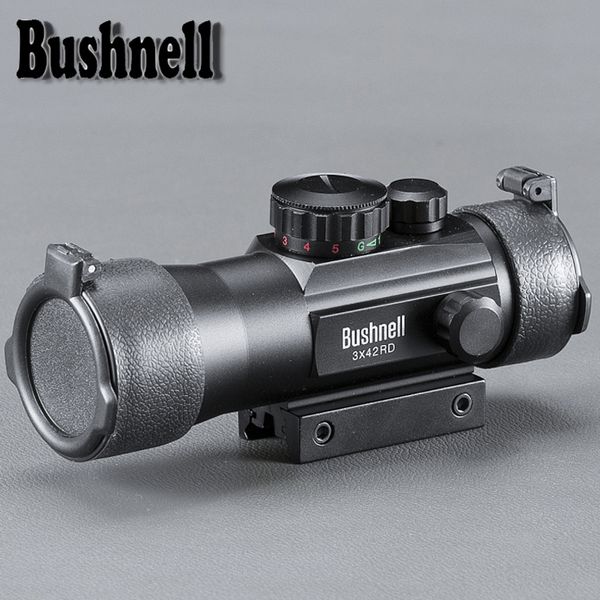 

BUSHNELL 3x42 11/20mm Rail Mounts Tactical Riflescope Sight Scope Hunting Holographic Red Dot Optical Telescopic For Air Rifle