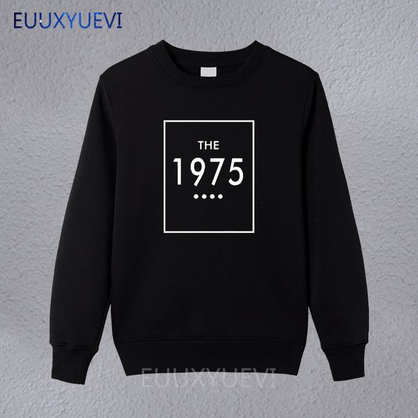 

men's hoodies & sweatshirts the 1975 print men pullover casual funny for man black white hipster drop ship euu2-18