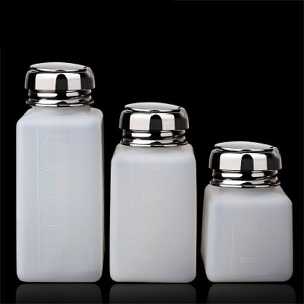 

3 size travel press refillable bottles plastic atomizer small plastic alcohol bottle liquid dispenser bottle