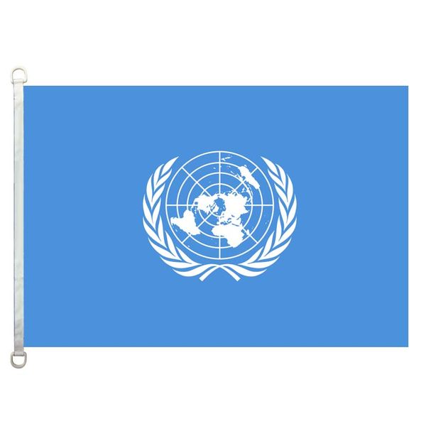 

united nations flag,90*150cm ,100% polyester, banner,digital printing