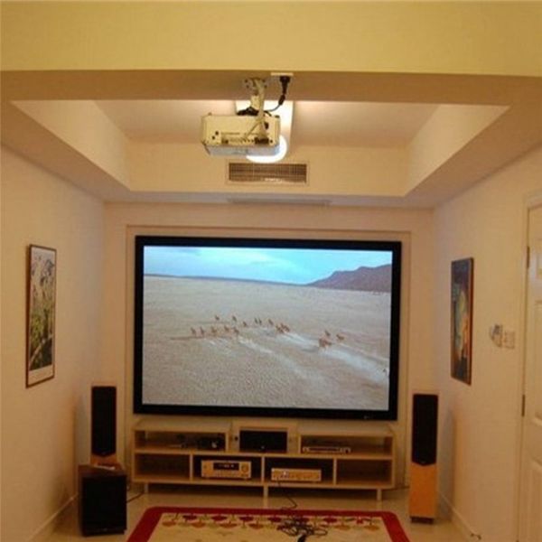 2020 120 Inch 16 9 Portable Projector Screen Canvas Fabric Hanging