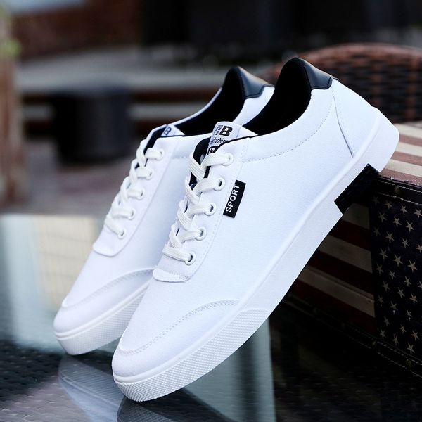 

akexiya 2018 new canvas sports white shoes men outdoor light walk jogging shoes rubber soft bottom men's running sneakers