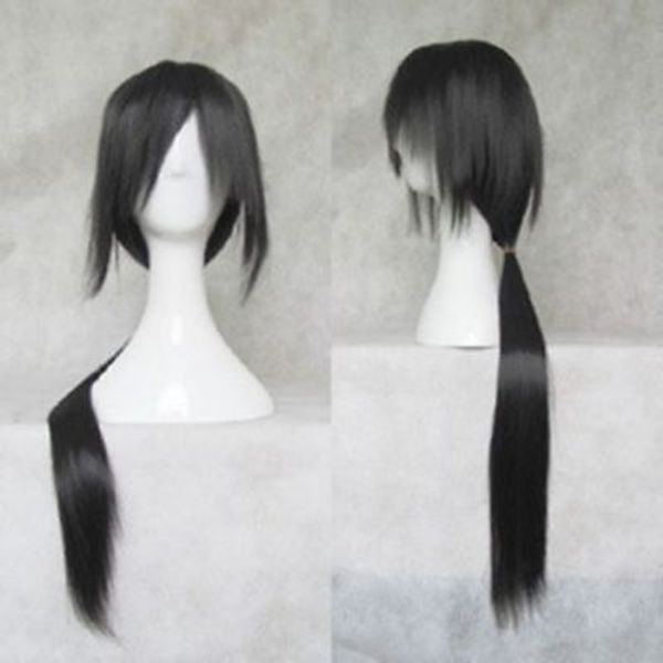 

new uchiha itachi cosplay long straight black wig 80cm, Black;brown