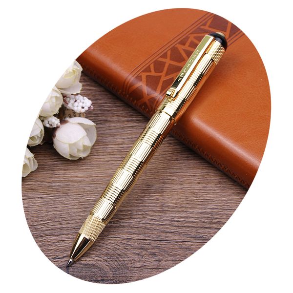 

golden body black ink sign gel pens 0.5mm roller ball smoothly writing for office & home project gift