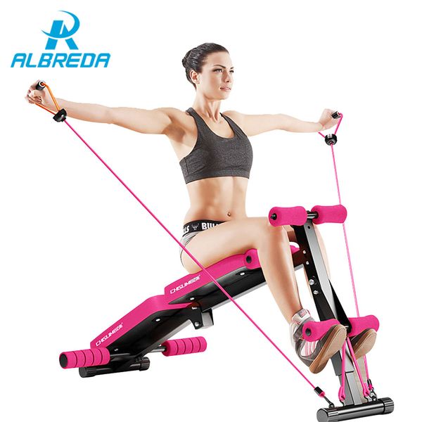 

albreda new sit up bench fitness equipment for home foldable abdominal waist trainer bench women ab mat the exercise machine
